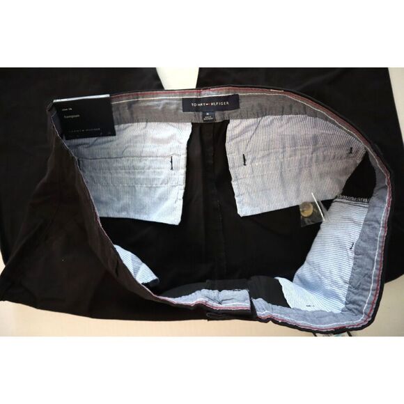 Tommy Hilfiger Women's Sz 16 Black Flex Hampton Cuffed Chino Straight-Leg Pants - Picture 3 of 16